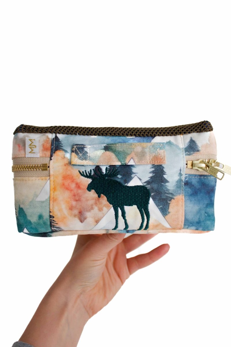 Watercolor Moose Mini Luggage Cube - Modern Makerie