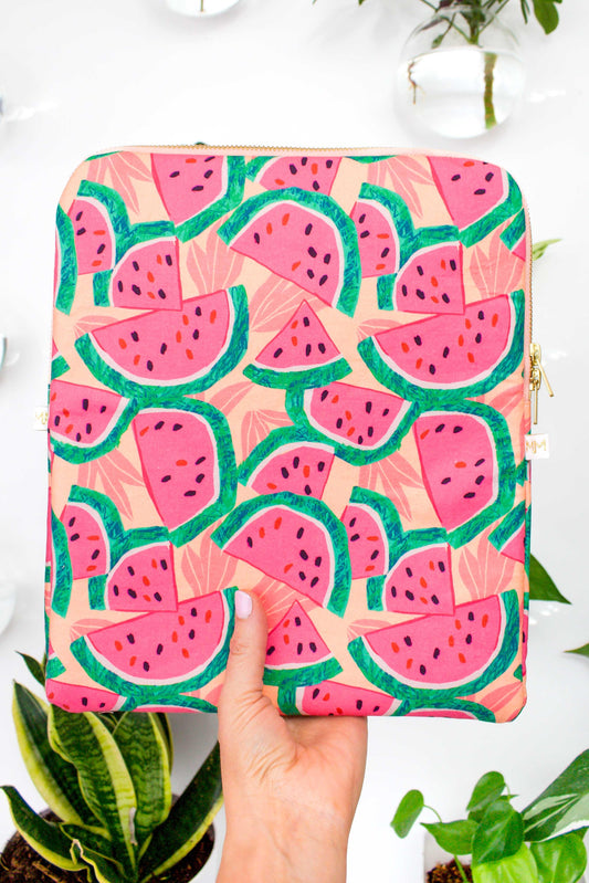 Watermelon 12.9" Tablet Sleeve READY TO SHIP - Modern Makerie