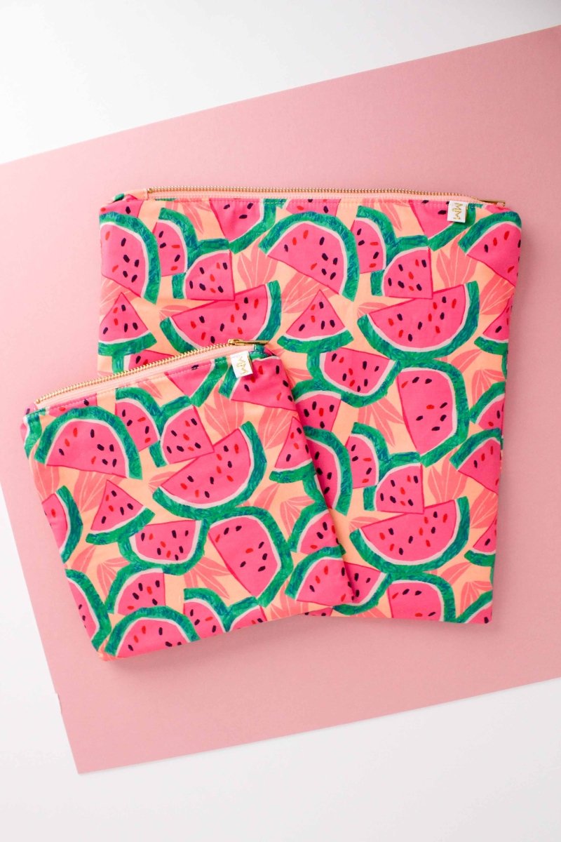 Watermelon 2 Piece Summer Wet Bag Travel Duo - Modern Makerie