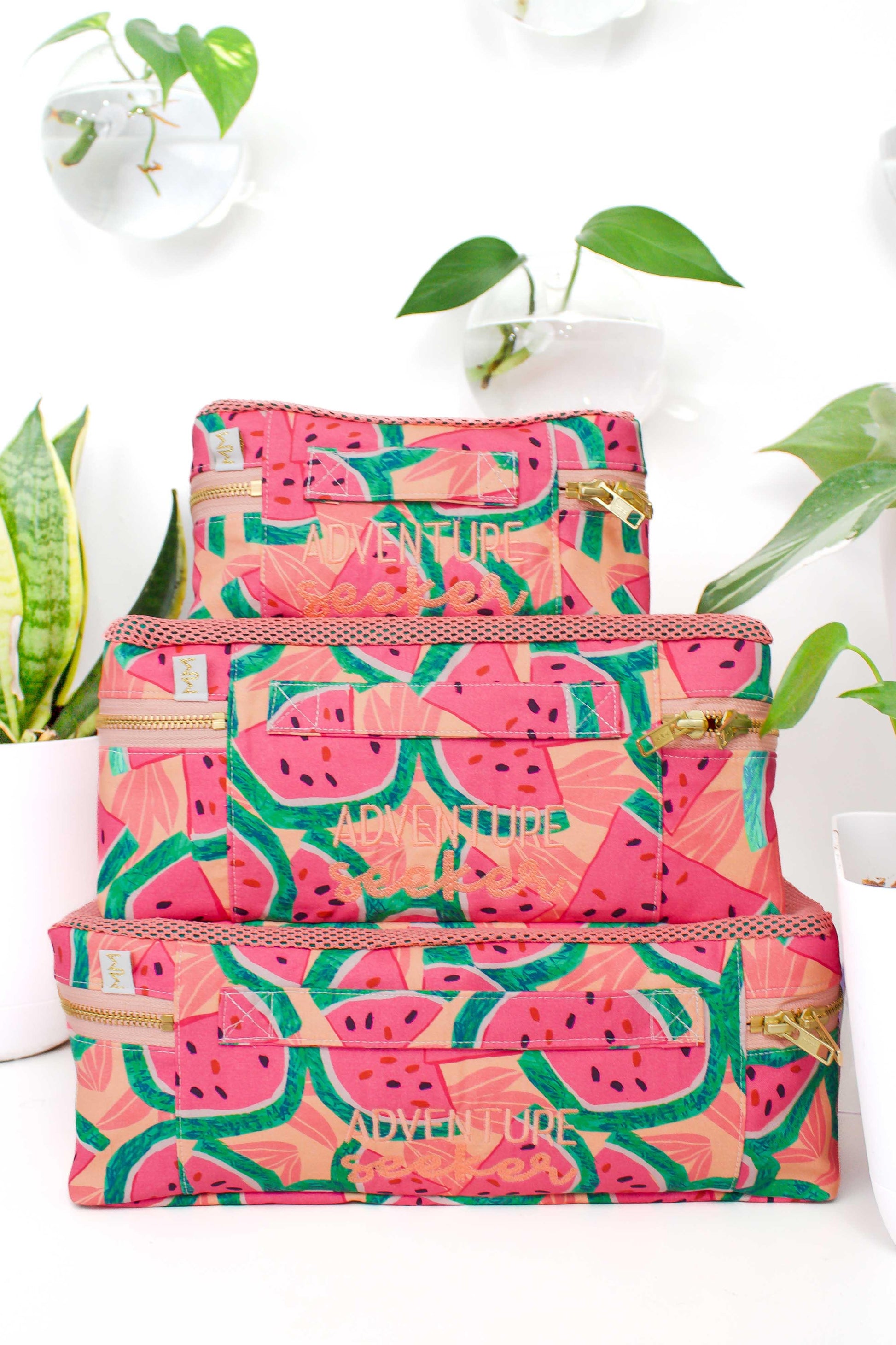 Watermelon 3pc Luggage Cube Set - Modern Makerie