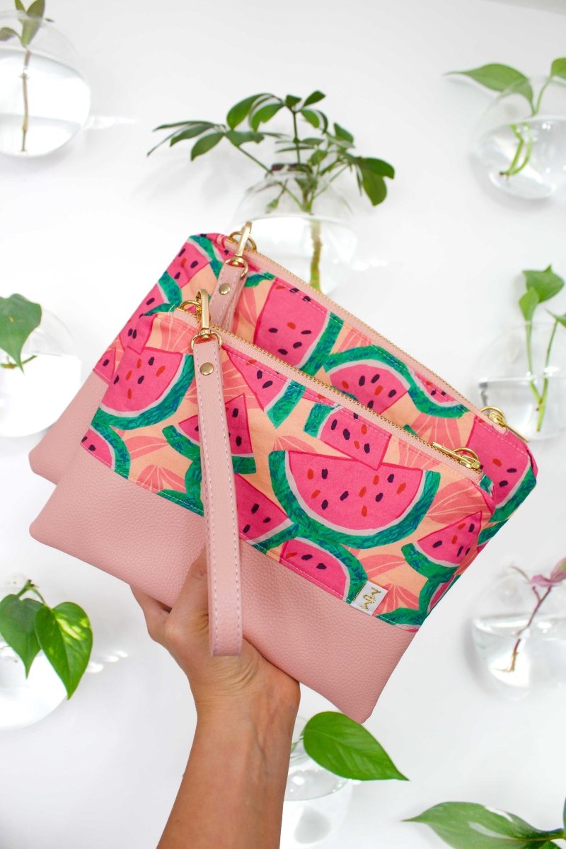 Watermelon Convertible Crossbody Wristlet+ XL - Modern Makerie