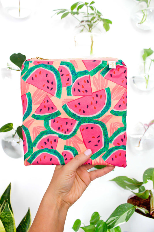 Watermelon Small Wet Bag READY TO SHIP - Modern Makerie