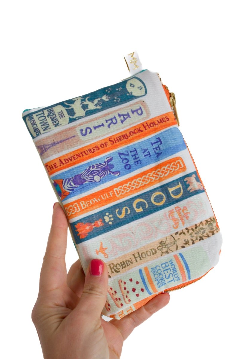 White Book Canvas Everyday Travel Pouch - Modern Makerie