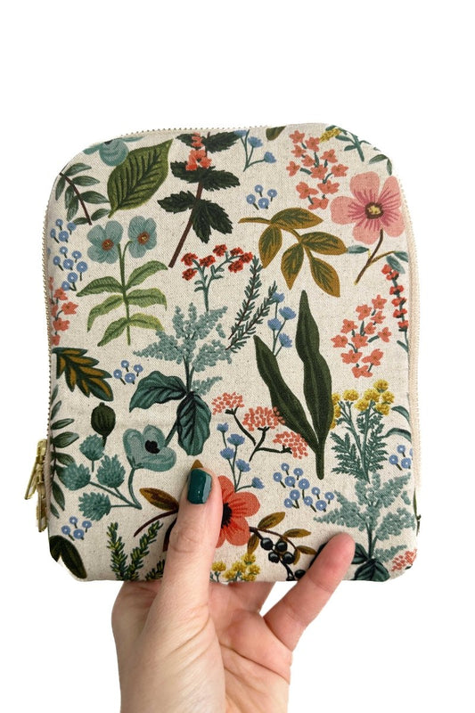 Wildflower Canvas 6.8" Device Tablet Sleeve - Modern Makerie