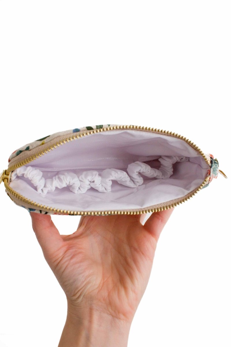 Wildflower Canvas Everyday Essential Oil Pouch with Compartments - Modern Makerie
