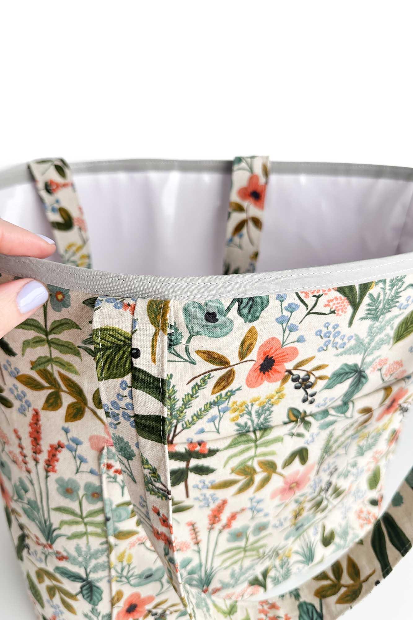Wildflower Canvas Everyday Leak-Proof Tote Bag READY TO SHIP - Modern Makerie