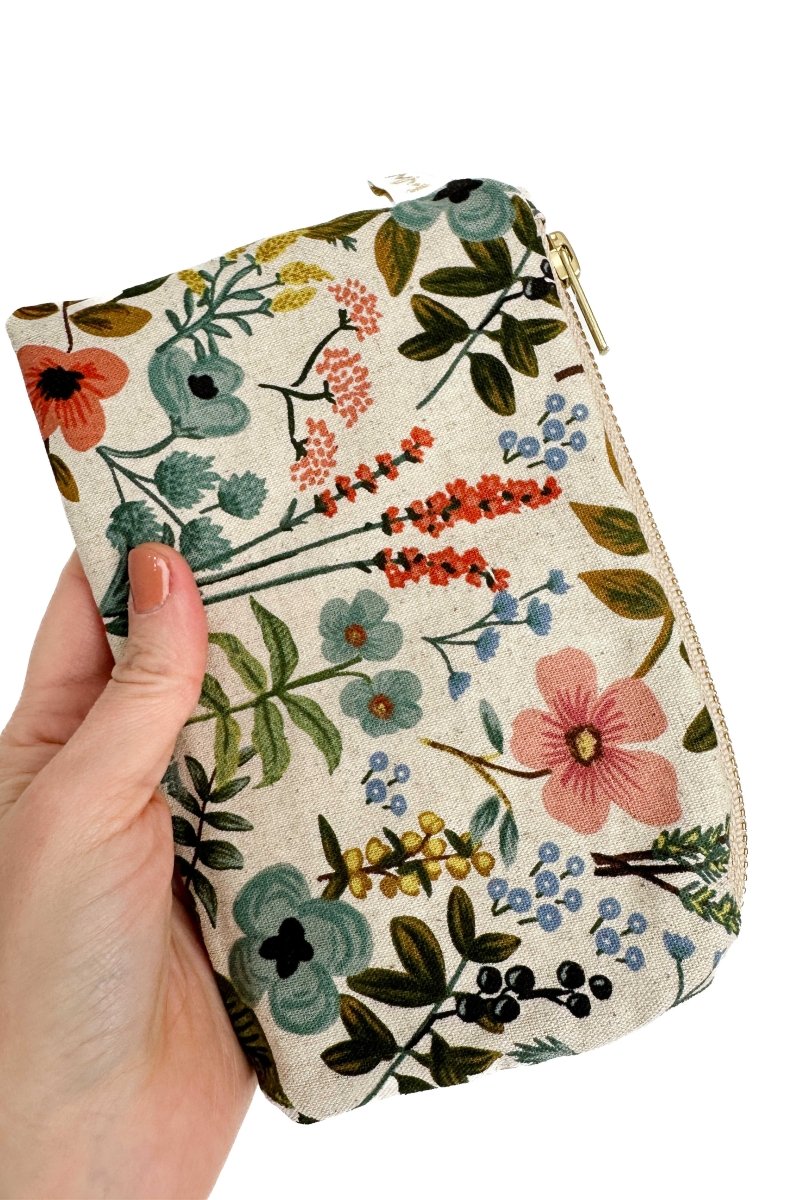 Wildflower Canvas Everyday Travel Pouch - Modern Makerie