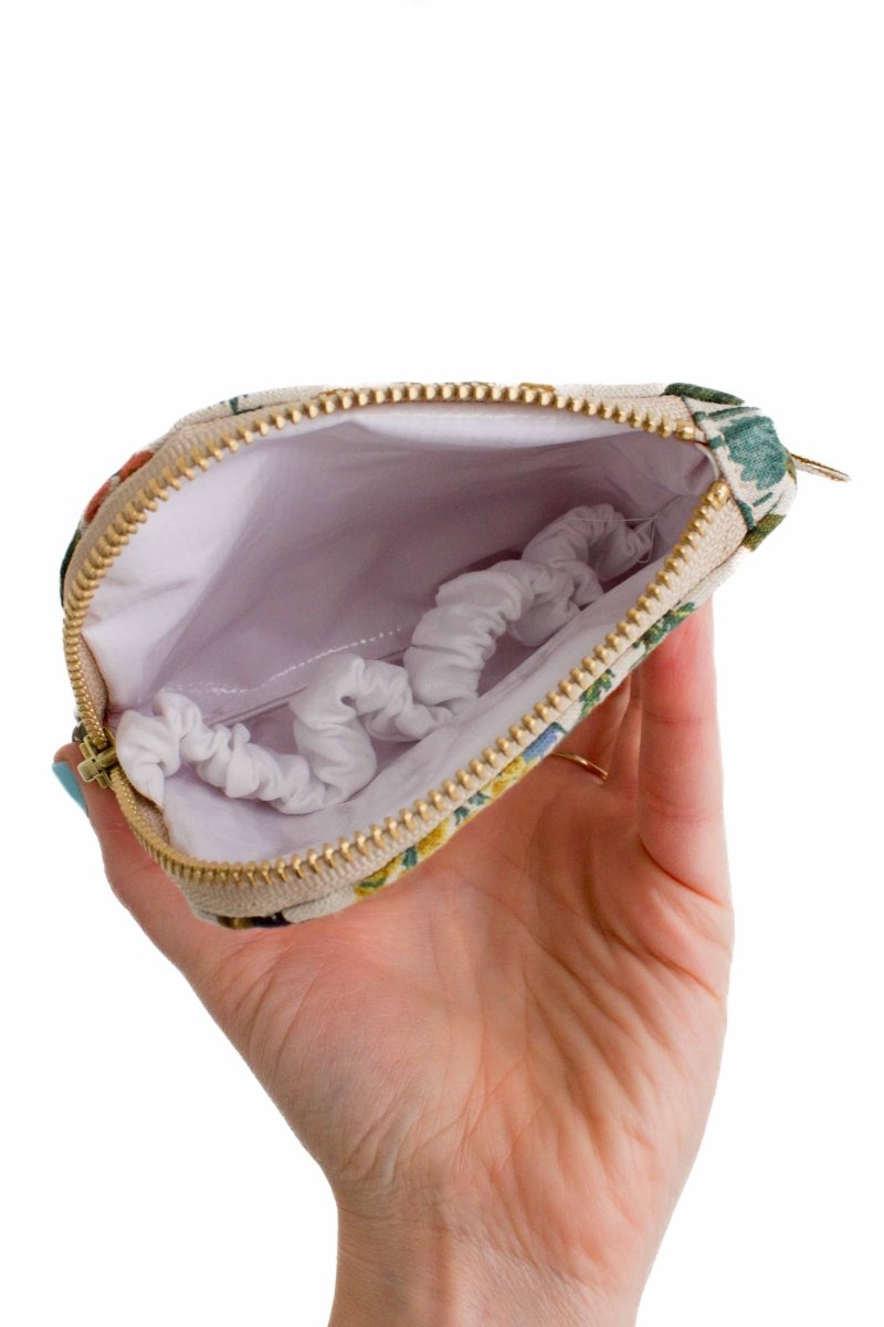Wildflower Canvas Mini Essential Oil Pouch with Compartments - Modern Makerie