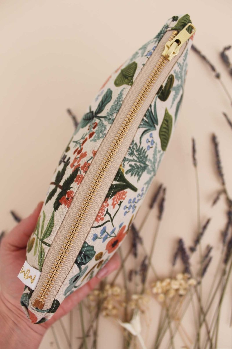 Wildflower Canvas Stash Cosmetic Bag - Modern Makerie