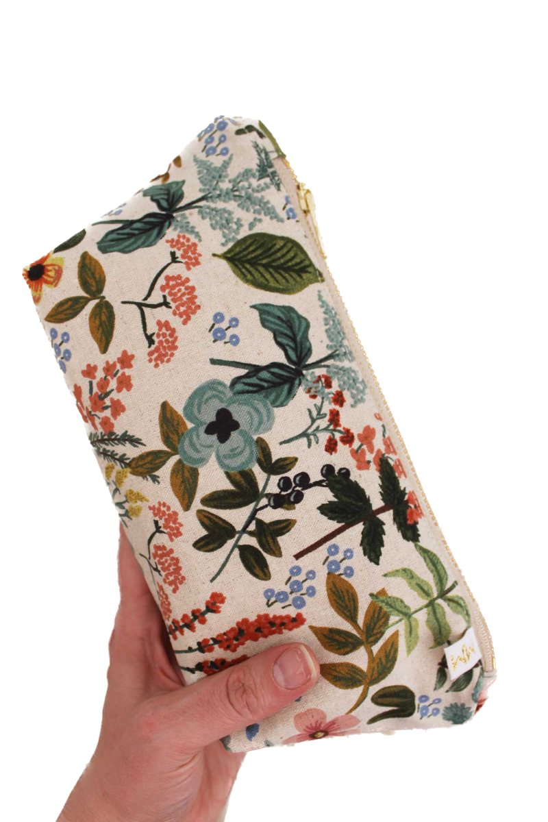 Wildflower Canvas Stash Cosmetic Bag - Modern Makerie