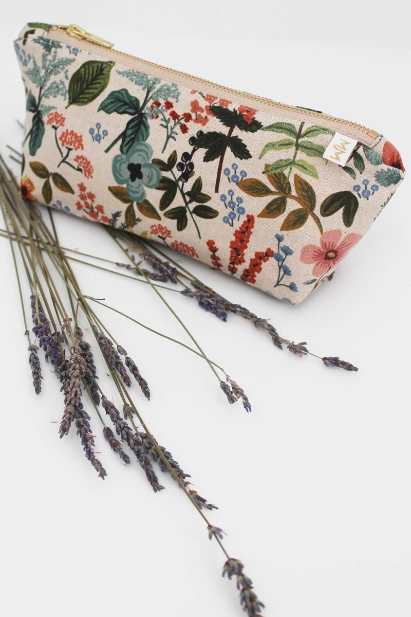 Wildflower Canvas Stash Cosmetic Bag - Modern Makerie