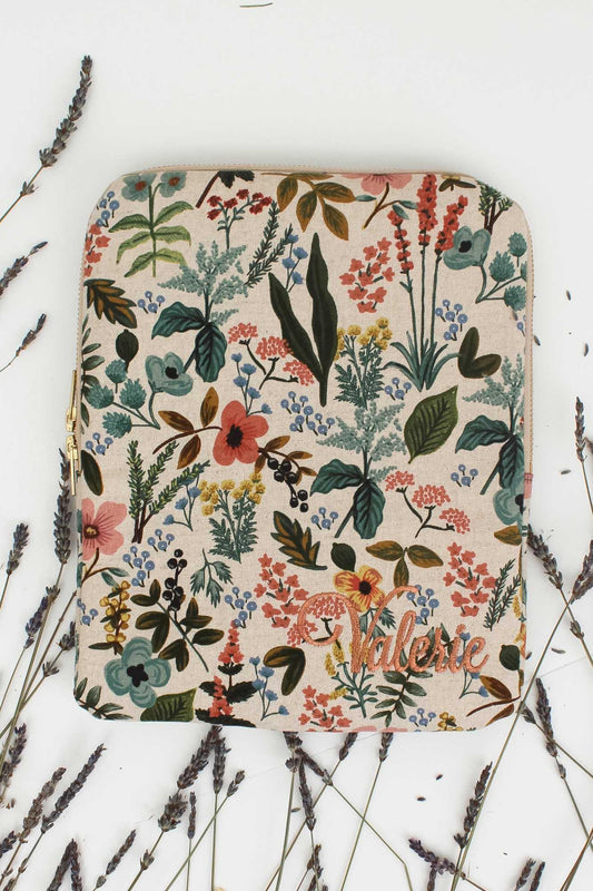 Wildflower Canvas Tablet Sleeve - Modern Makerie
