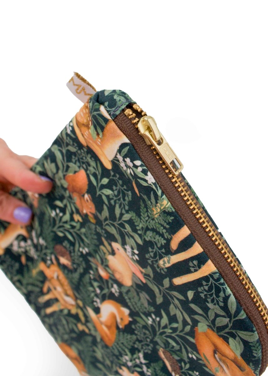 Woodland Animals Diaper Pouch & Wipes Pouch - Modern Makerie