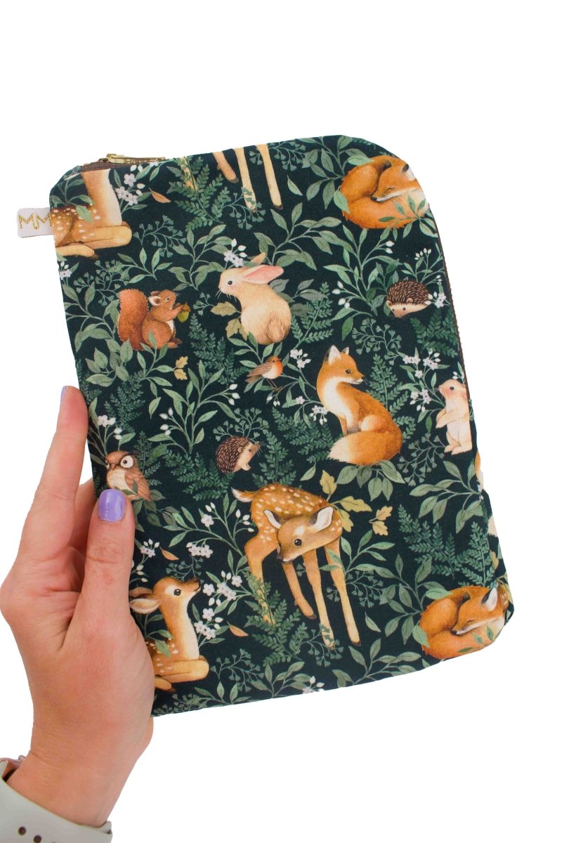 Woodland Animals Diaper Pouch & Wipes Pouch - Modern Makerie