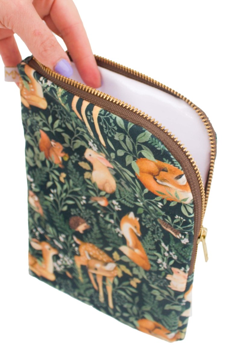 Woodland Animals Diaper Pouch & Wipes Pouch - Modern Makerie
